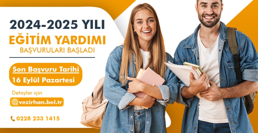 2024-2025 Yılı Eğitim Yardımı Başvuruları Başladı!